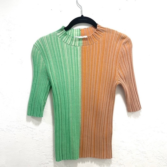 Julia Heuer Fred Top Green/Orange - Picture 3 of 5